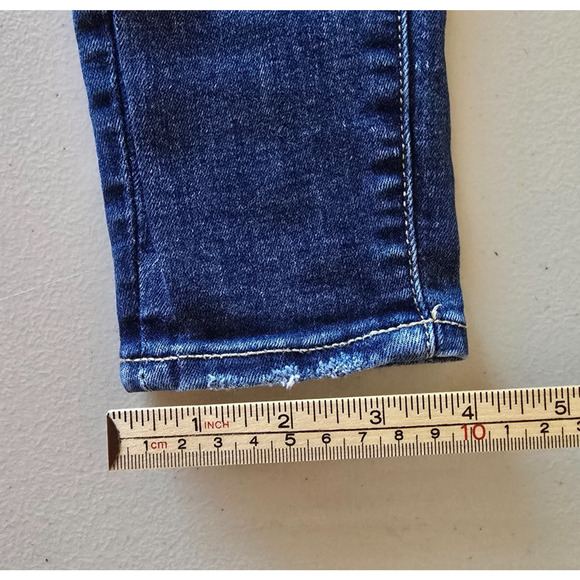 American Eagle Jegging Women's 00 Short Blue Next Level Stretch Distressed - Picture 16 of 16